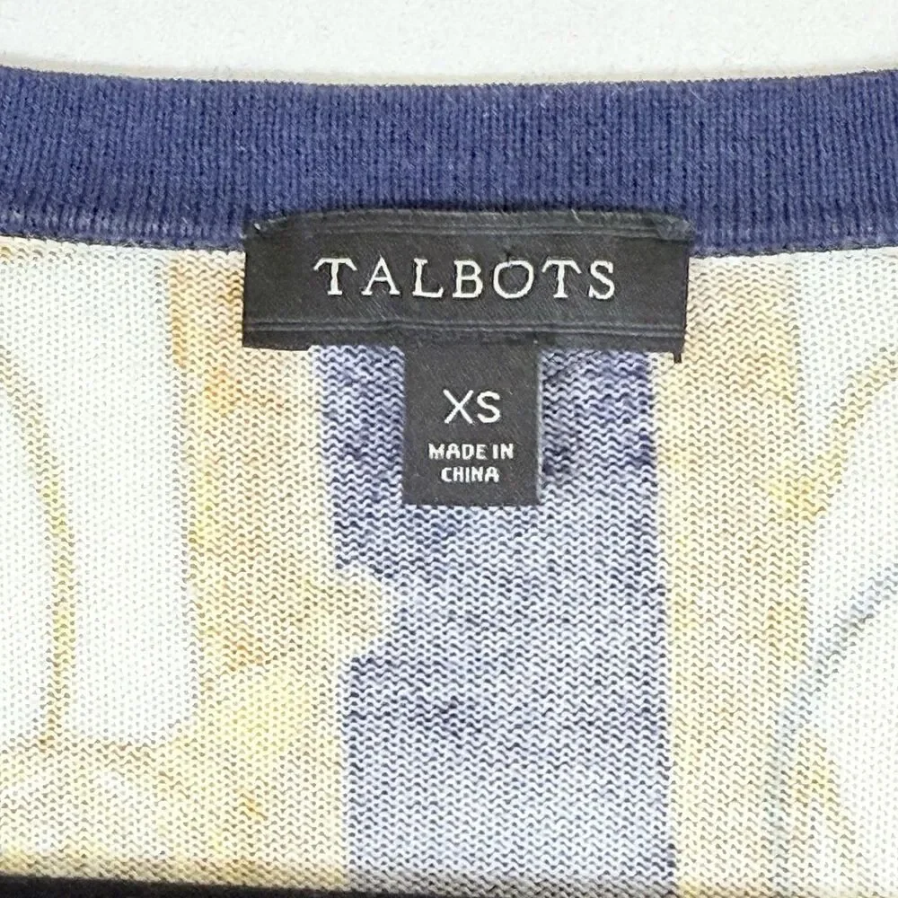 Talbots Womens XS Luxury Chain Rope Equestrian Baroque Knit Cardigan Sweater - Picture 5 of 6